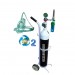 Oxygen cylinder trolley meter mask